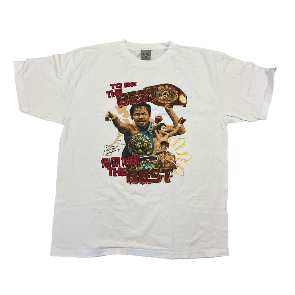 Manny Pacquiao "To Be The Best You Got To …"  T Shirt 2XL Boxing Boxer Sports